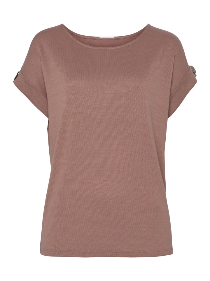 Kurzarmshirt in altrosa