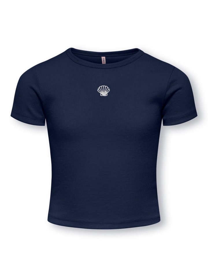 Kurzarm T-Shirt KOGELVA Basic in navy blazer