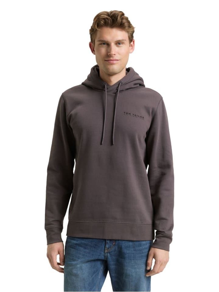 Sweatshirt BASIC HOODIE in Grau