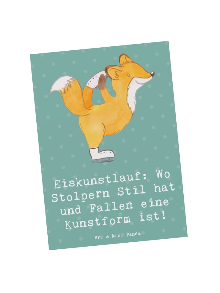 Ansichtskarte Eiskunstlauf Kunst mit Spruch in Meeresbrise