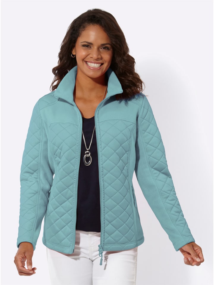 Fleece-Jacke in ozean