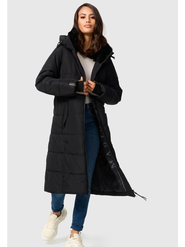 Winterjacke Marikoo Zuraraa XVI Damen lange Winterjacke B989 in Schwarz