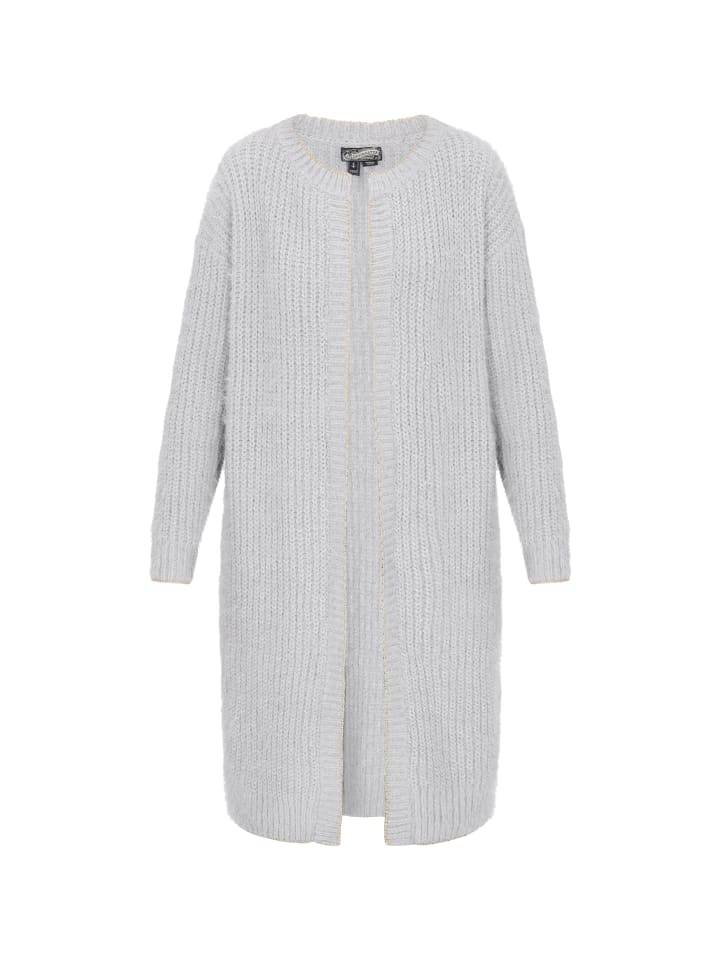 Women Cardigan in grey melange