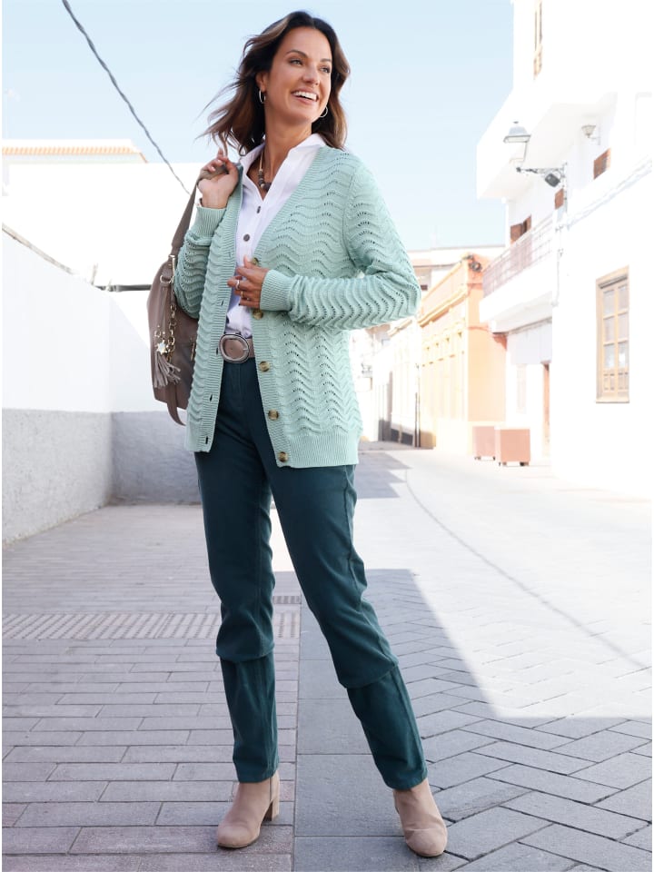 Strickjacke in kalkmint