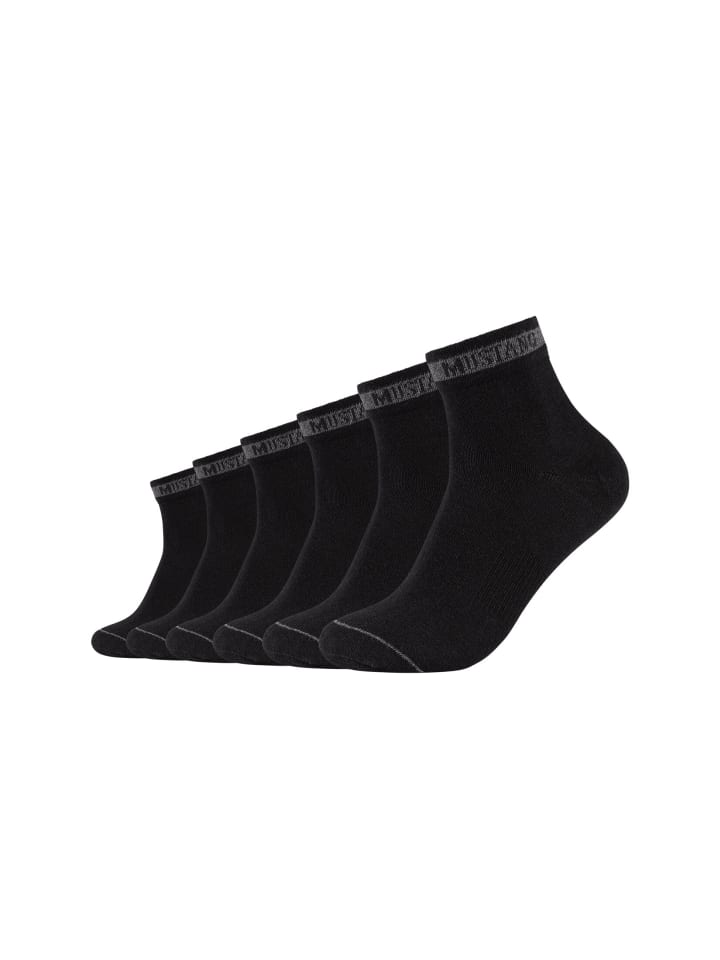 Mustang Kurzsocken 6er Pack casual in Schwarz günstig kaufen | limango