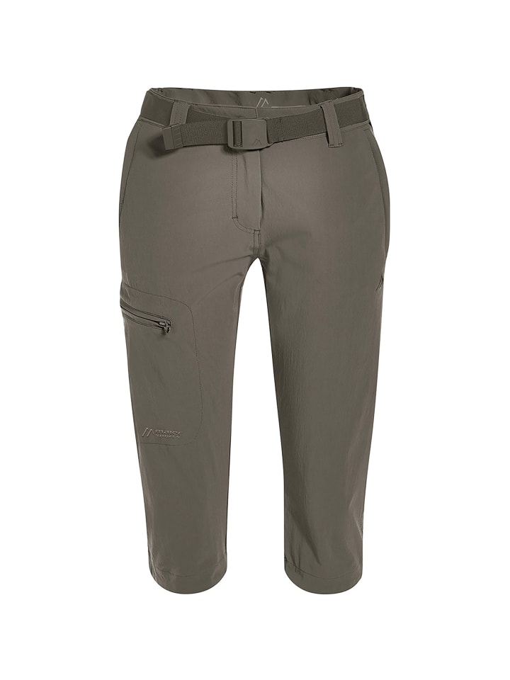 Caprihose Inara Slim in Braun