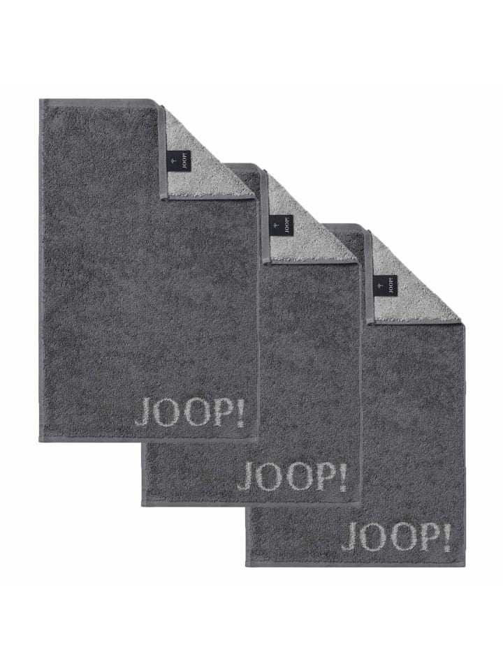 Gästetuch 3er Pack in Anthrazit