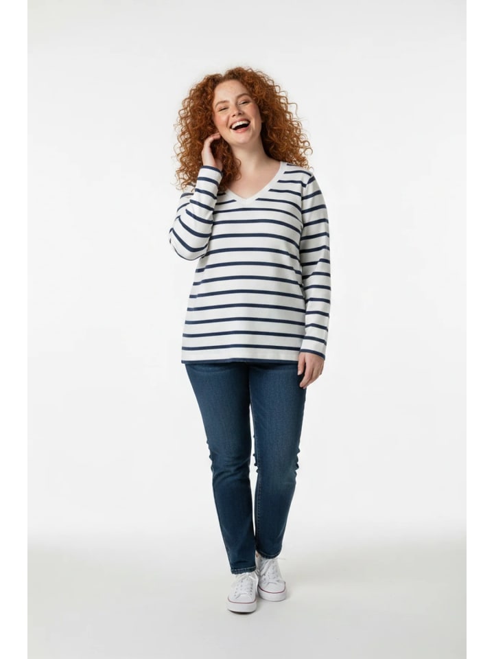 Blouse in Schwarz-Weiß