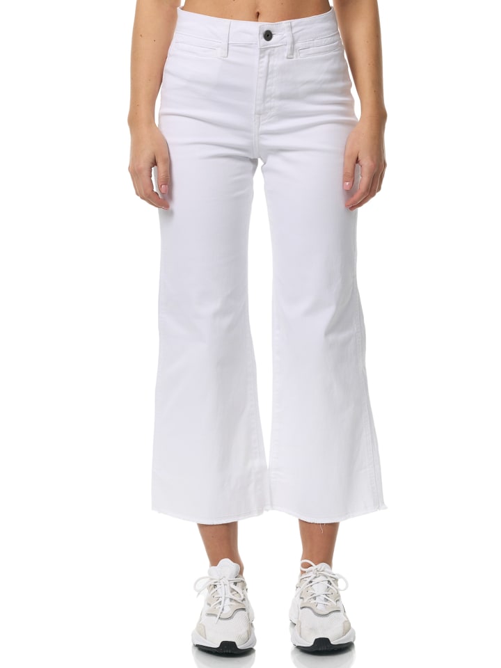 Jeans "F113" - Flared Jeans - in Weiß