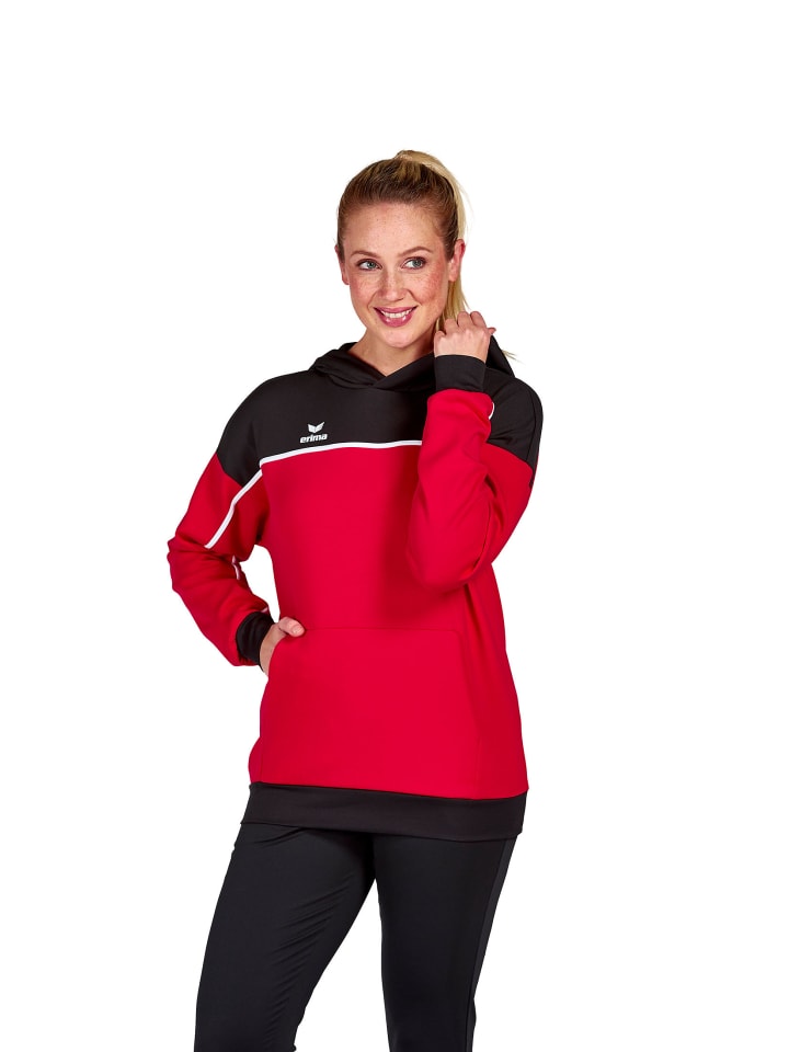 Damen Change By Erima Kapuzensweat in rot/schwarz/weiss
