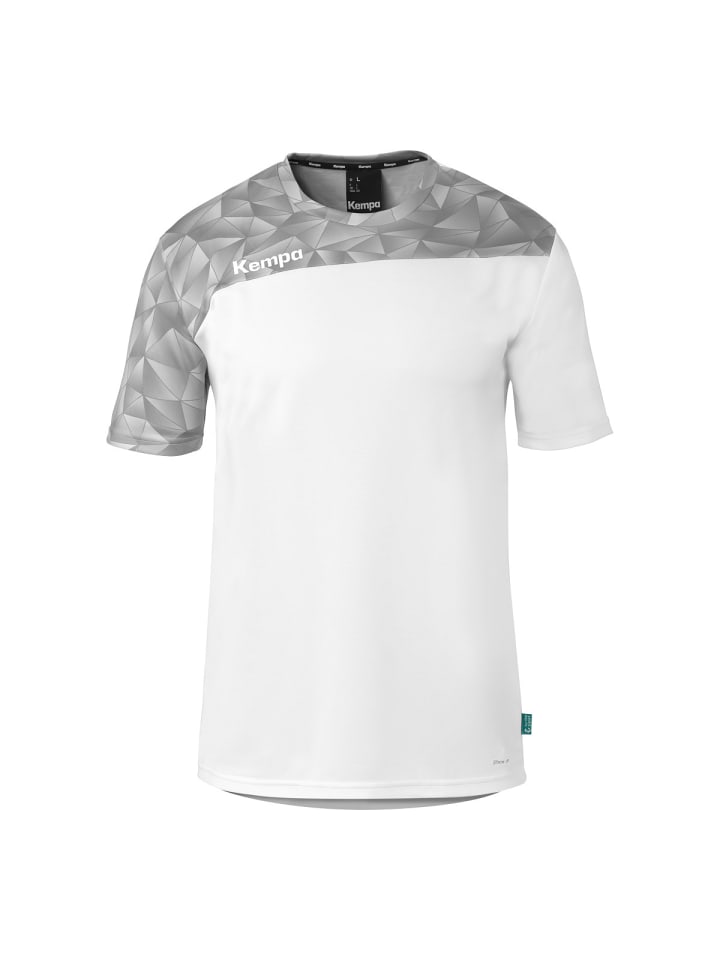 Trainings-T-Shirt Athletics 29 Kids in weiß/steingrau