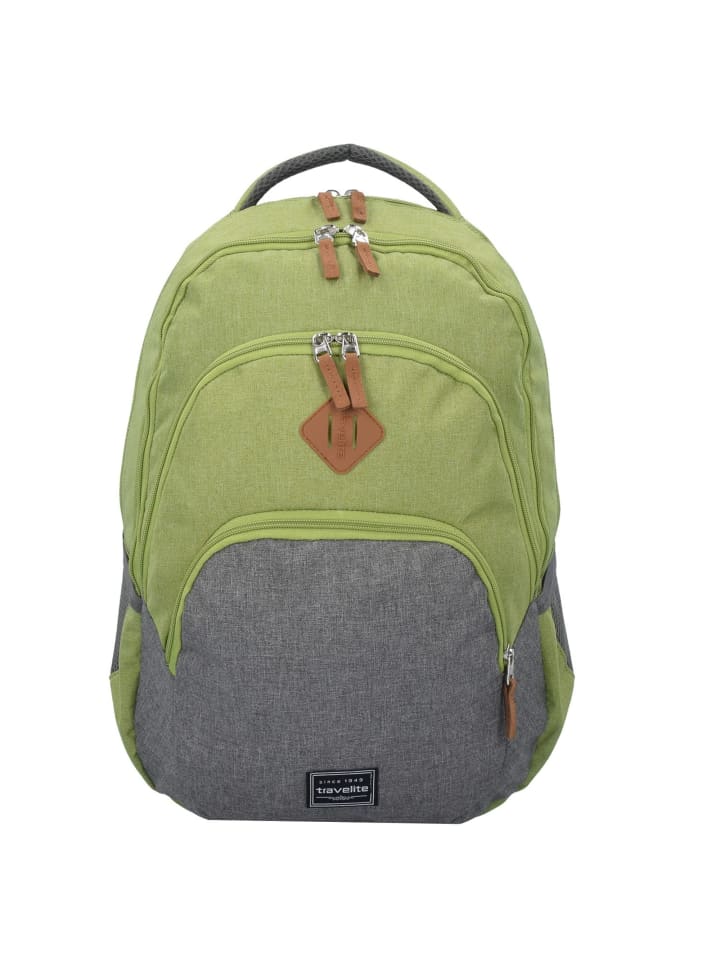 Basic Rucksack 45 cm Laptopfach karo grün