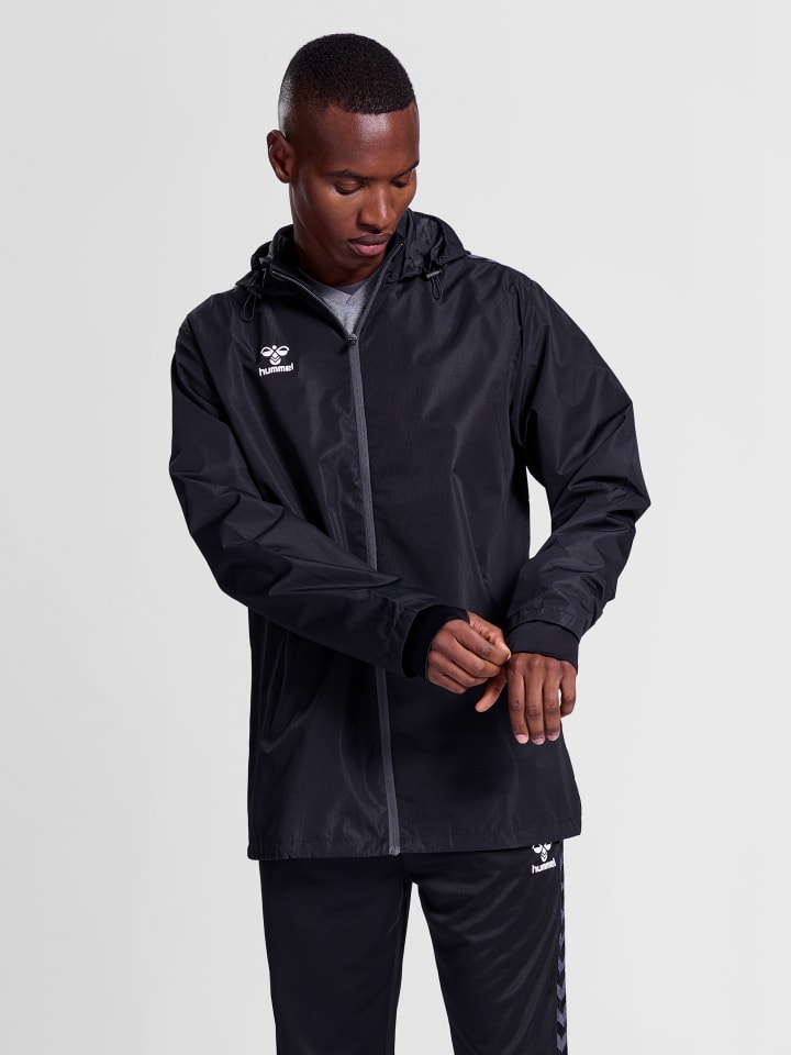 Reißverschluss Jacke Daumenlöcher Hmlauthentic Erwachsene in BLACK