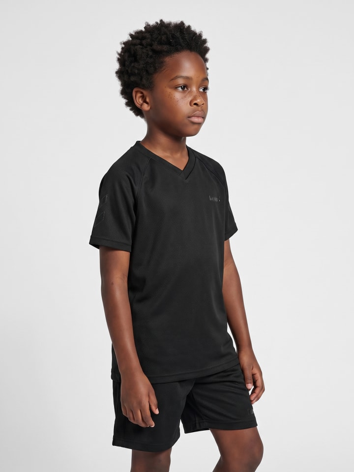 T-Shirt Hmljr Reg Kinder in BLACK