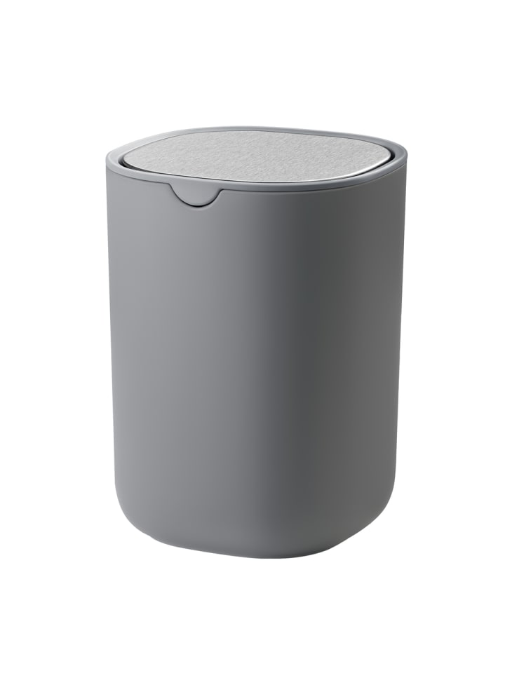 Tischmülleimer Parri in Grau - (B)11.6 x (H)15.8 x (T)11.6 cm - 1.5 L