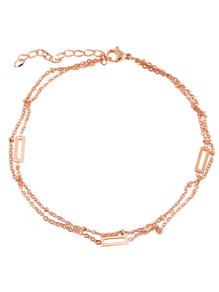 Damen Armband aus Edelstahl 24+5 cm in gold