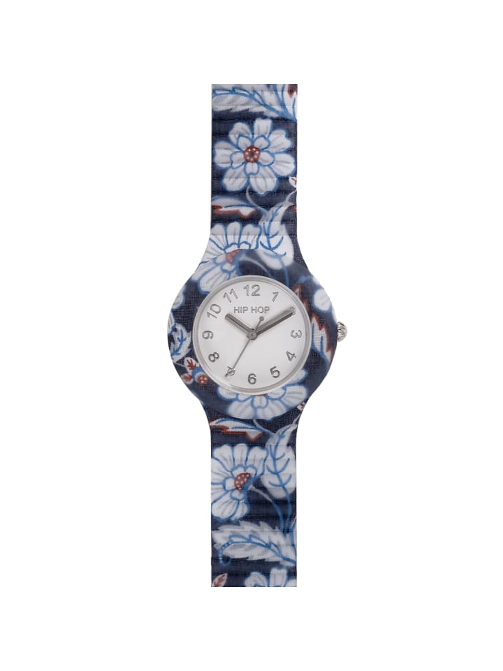 Analoguhr winter blossom weiss