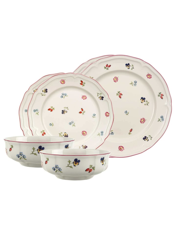 6-tlg. Basic-Set Petite Fleur in Weiß
