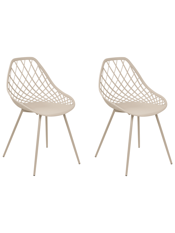 2er-Set Esszimmerstuhl CANTON in Beige