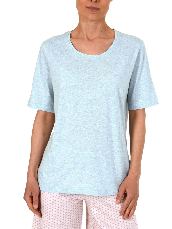 Shirt Top kurzarm Mix & Match - 45377 in hellblau