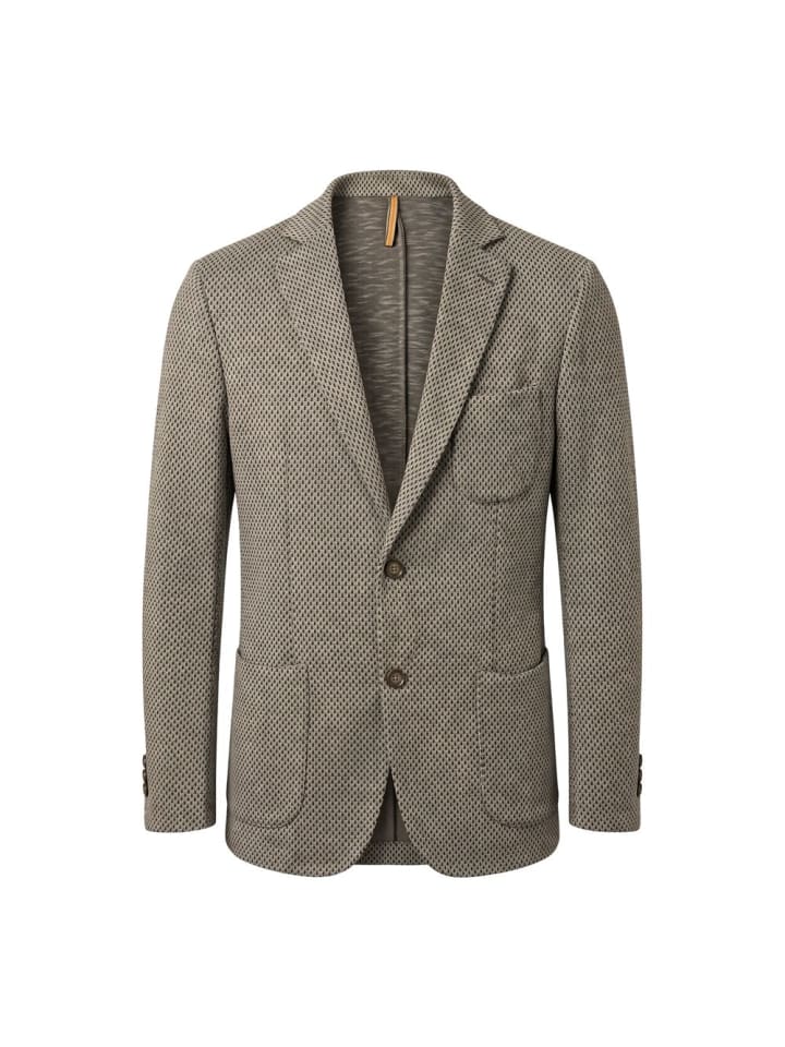 Beige Baumwolle Herren Jacke