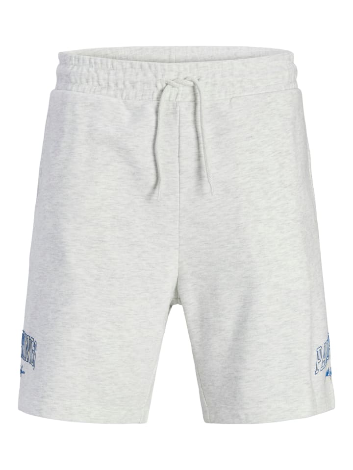 JPSTKANE JJDETROIT SWEAT SHORTS NA JNR in white melange