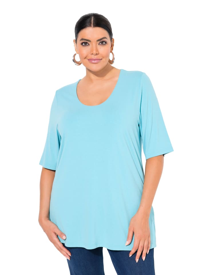 Shirt in tiefes aqua