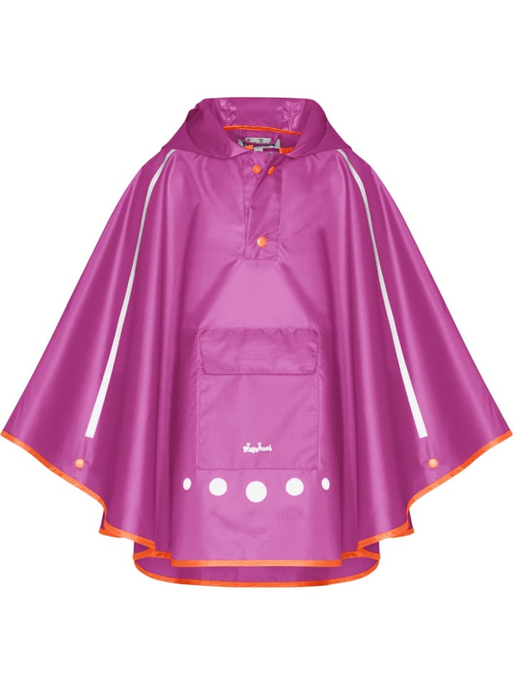 Regenponcho faltbar in Beere