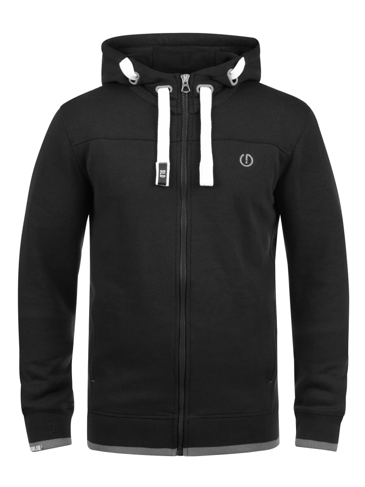 Kapuzensweatjacke SDBenjaminZip Sweatjacke in Schwarz