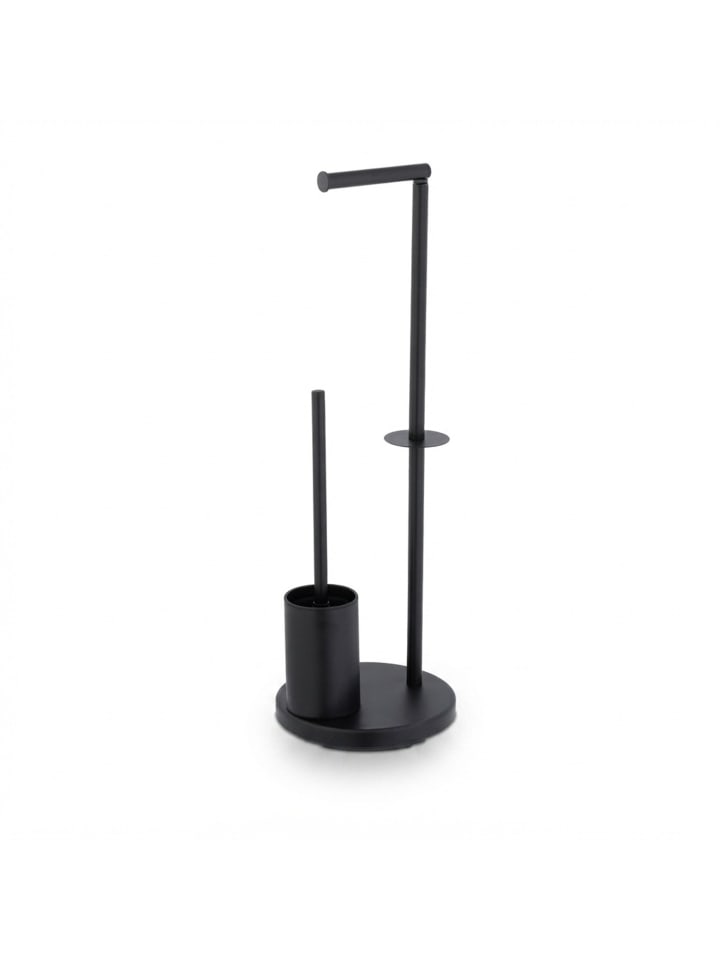 WC Garnitur in Schwarz - (H)68 x Ø22 cm