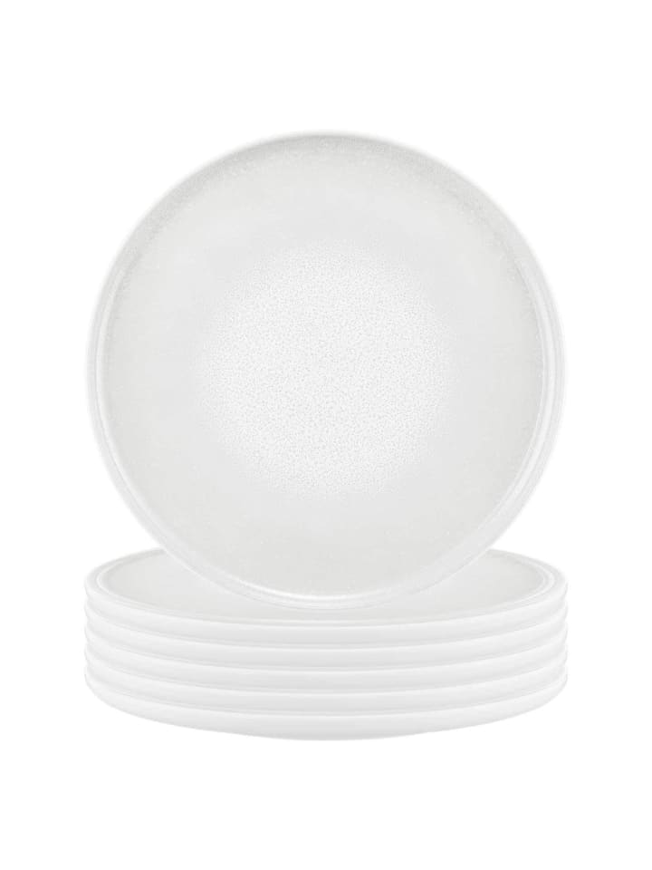 6er Set Speiseteller Sento Home in Aura White ø 27,6 cm