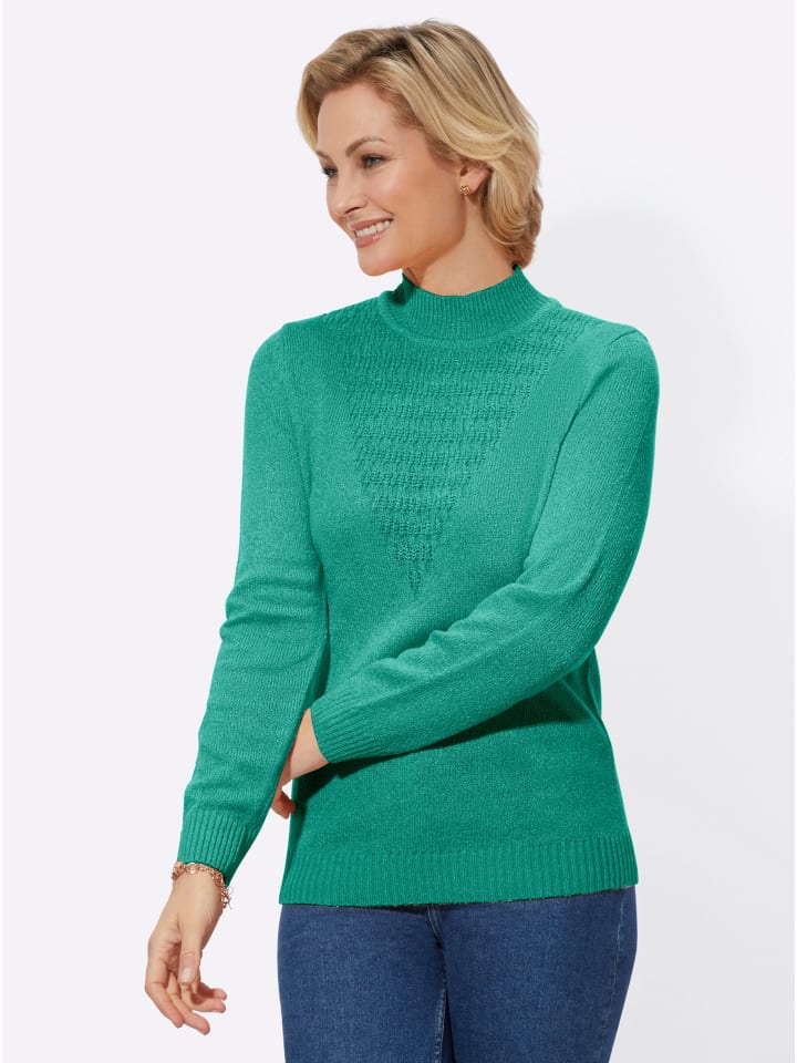 Pullover in blaugrün