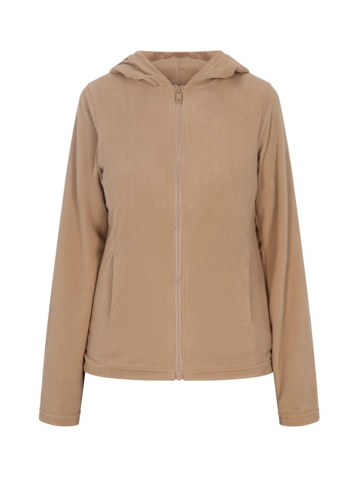 Women Fleece Jacket in Beige