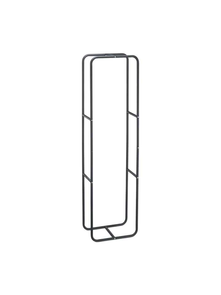 Kaminholzregal in Anthrazit - (B)40 x (H)150 x (T)25 cm