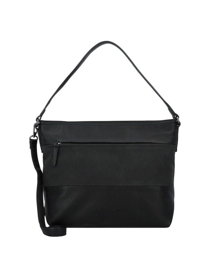 Nicolina Schultertasche 35 cm mixed black