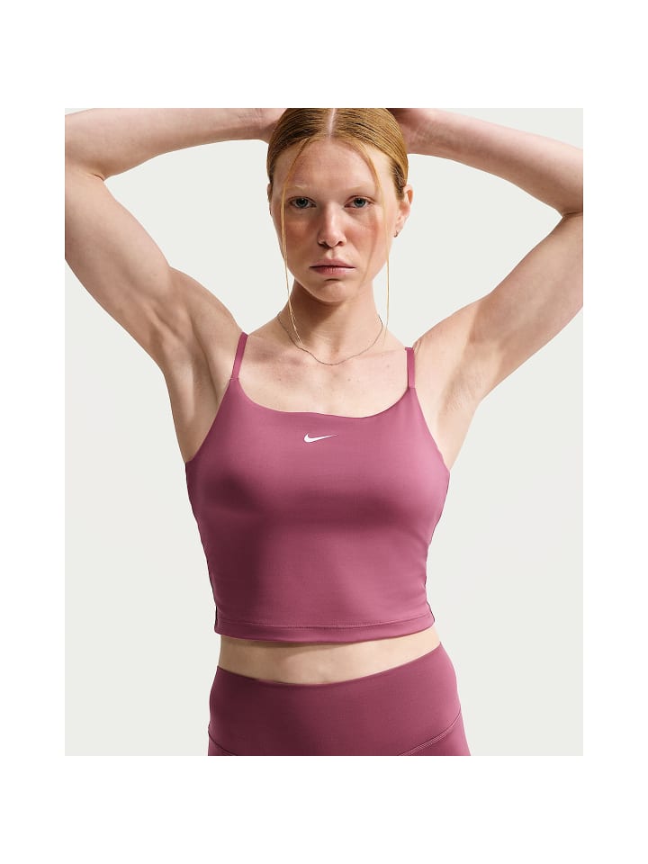 Tank Top W NK ONE DF BRA TANK in Dunkelbraun654