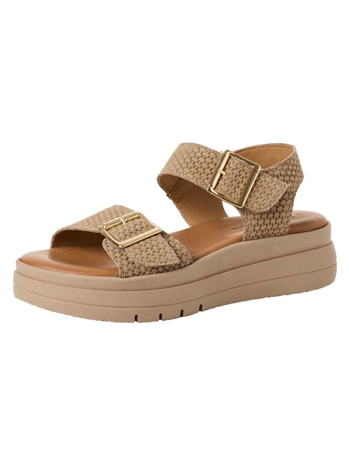 Sandalette in TAUPE STRUCT.