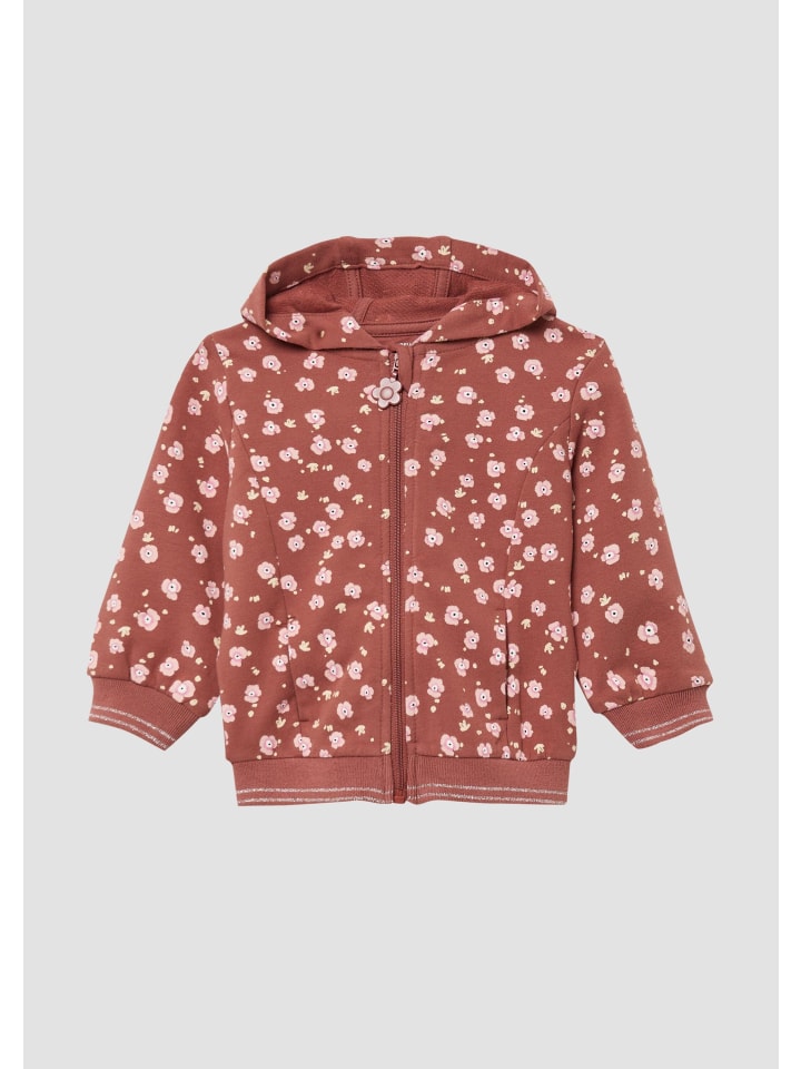 Sweatshirt Jacke in 38A4_rubinrot