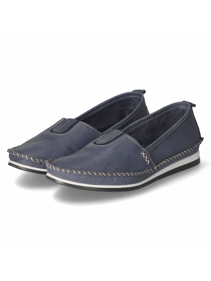 Mokassins in blau