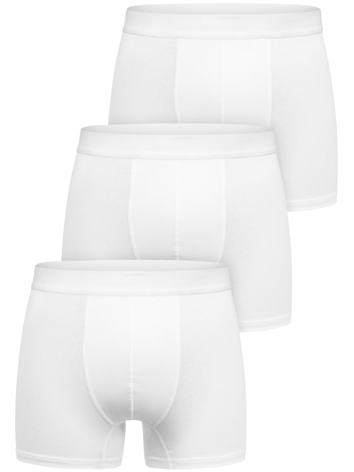 3er Pack Boxershorts BEAU in Weiß/Weiß