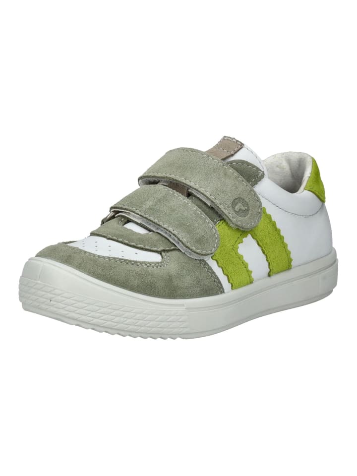 Halbschuhe Weiß/Grün