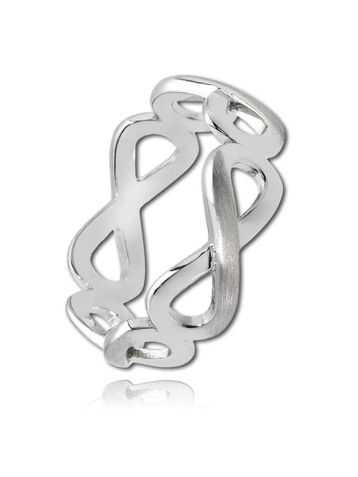 Ring 925 Sterling Silber, Unendlichkeit Motivring Größe 60 (19,1)