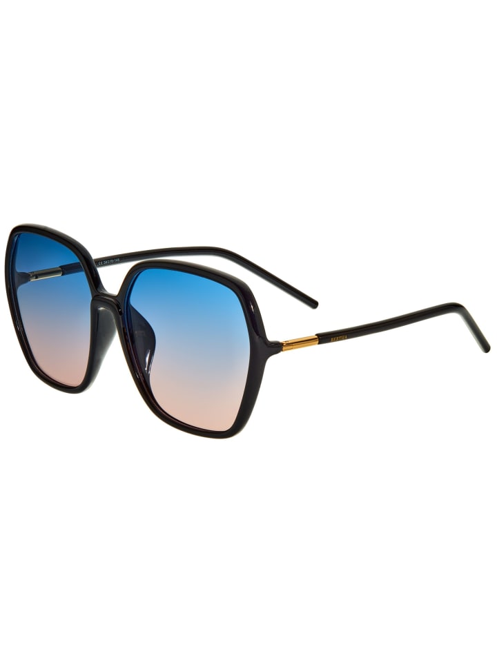 Polarisierte Sonnenbrille "Priscilla" in Schwarz/Blau-Pink