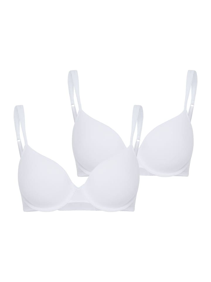 Schalen-BH Cotton Essentials in white