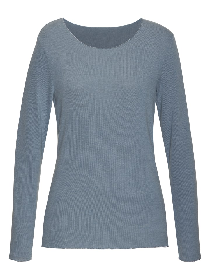 Langarmshirt in hellblau
