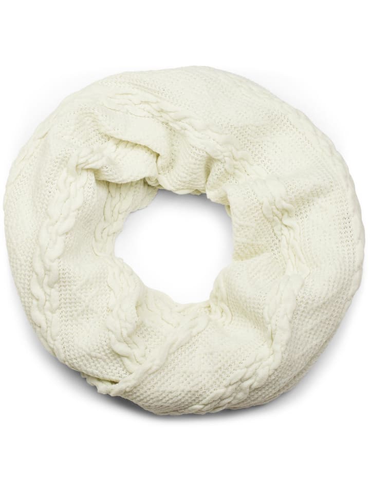 Feinstrick Loop Schal in Creme-Beige