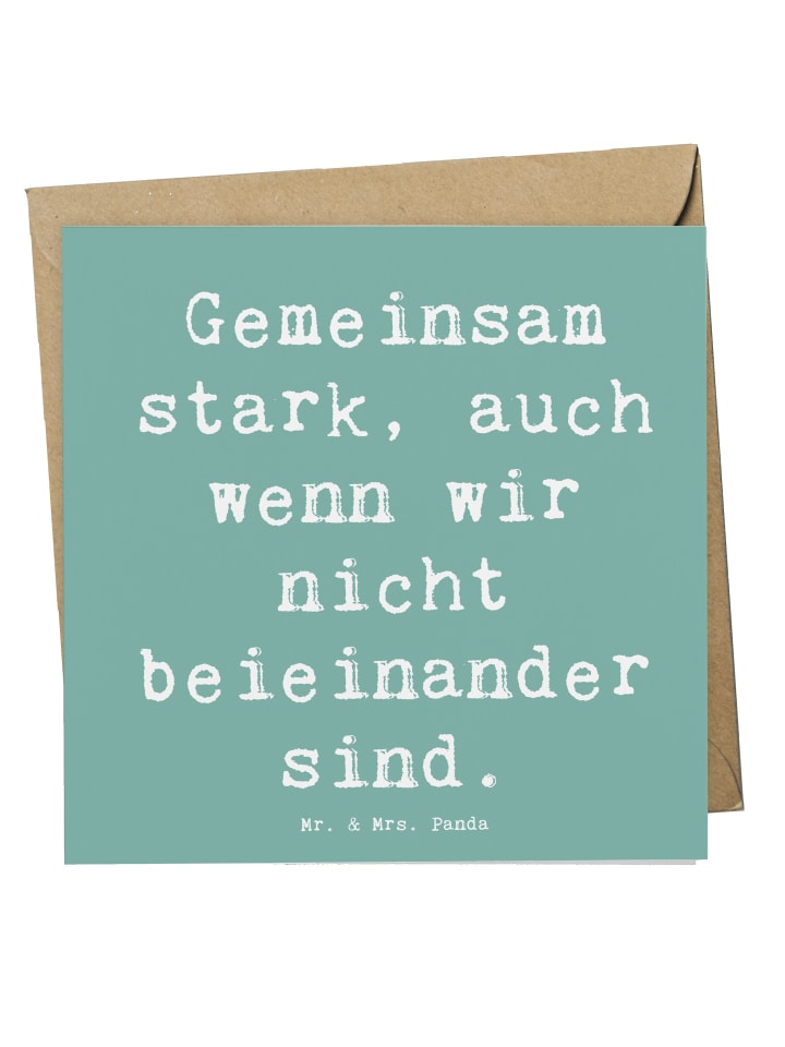 Grußkarte Spruch Trennung von den Eltern mit Sp... in Meeresbrise