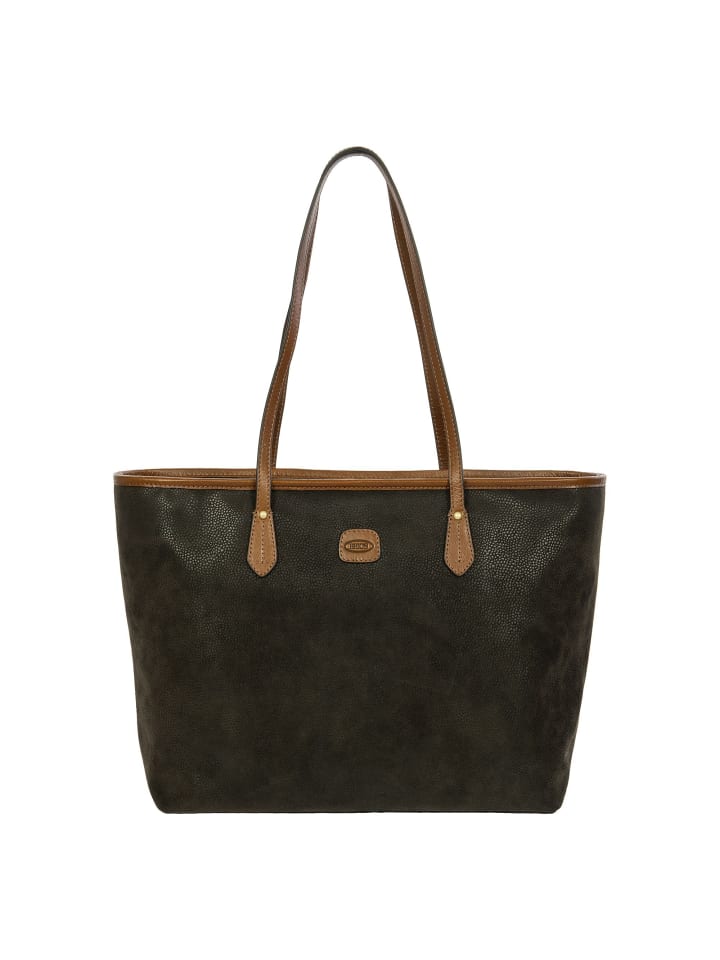 Volterra Life Shopper Tasche Leder 35 cm olive