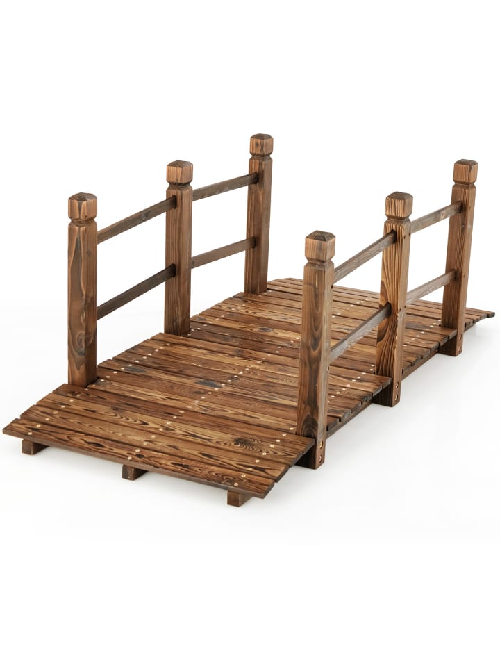 Holzbrücke 150x67x55 cm in Braun