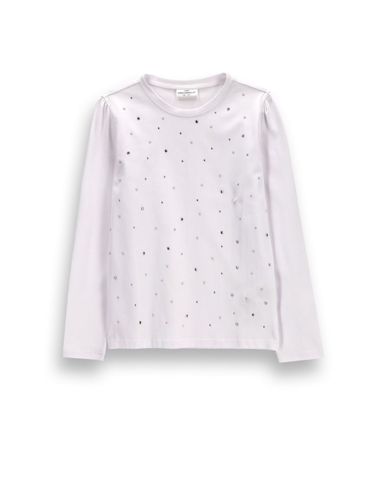 Langarmshirt in weiß